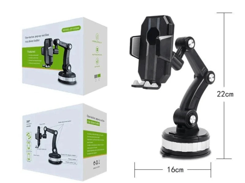 SOPORTE UNIVERSAL DE TELEFONO 360° PARA AUTO